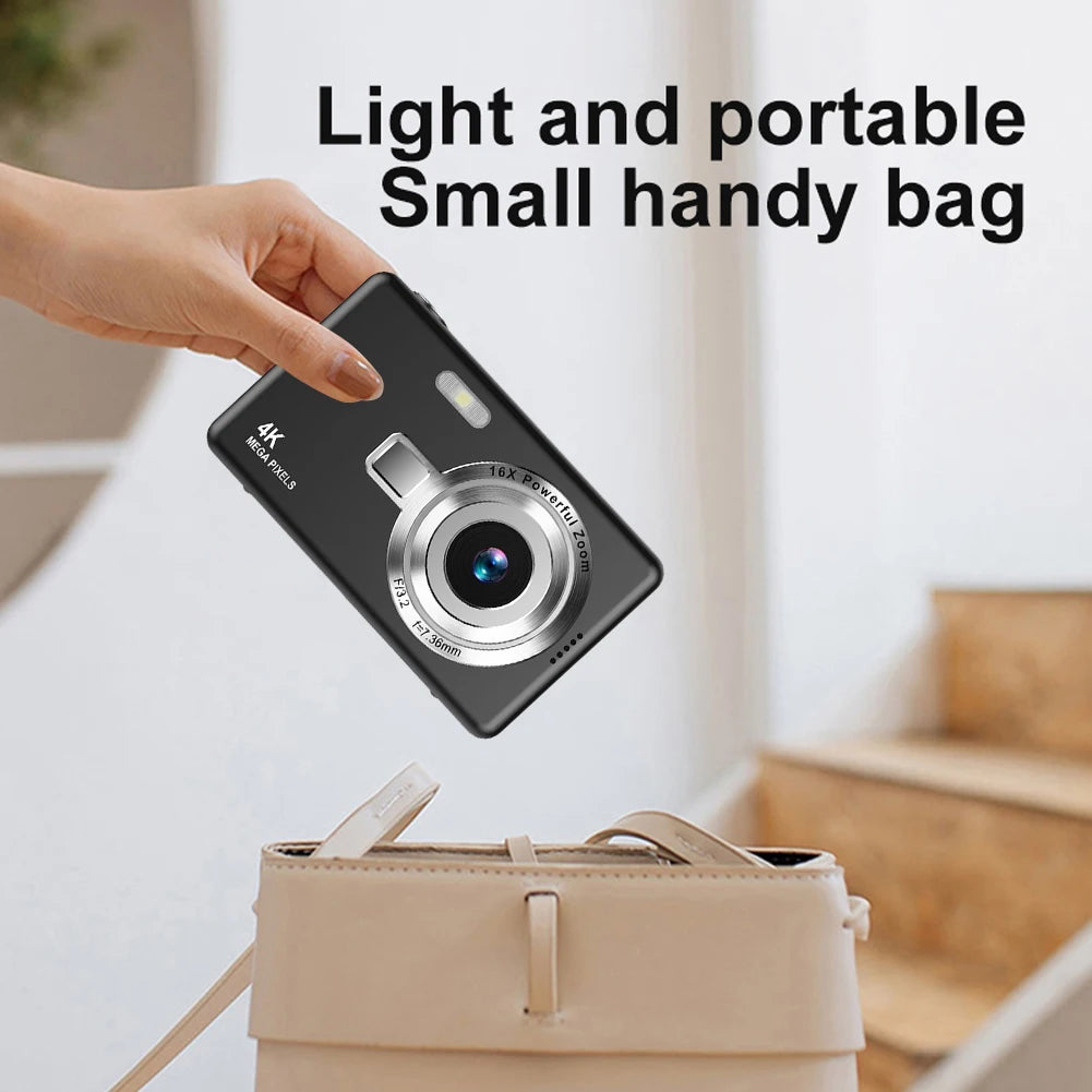 4K HD 1080P Digital Camera 96MP Autofocus Vlogging IPS Screen Zpaxo