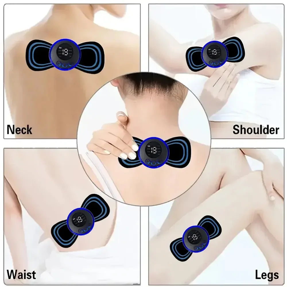 1 5 EMS Neck Electric Massager Cervical Patch 8 Modes 19 Levels Zpaxo