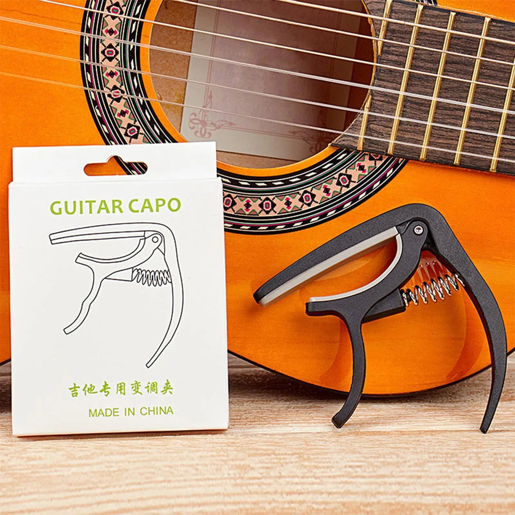 Guitar Clamp Bass Tuning Clip Folk Capo Portable Spring Action Zpaxo