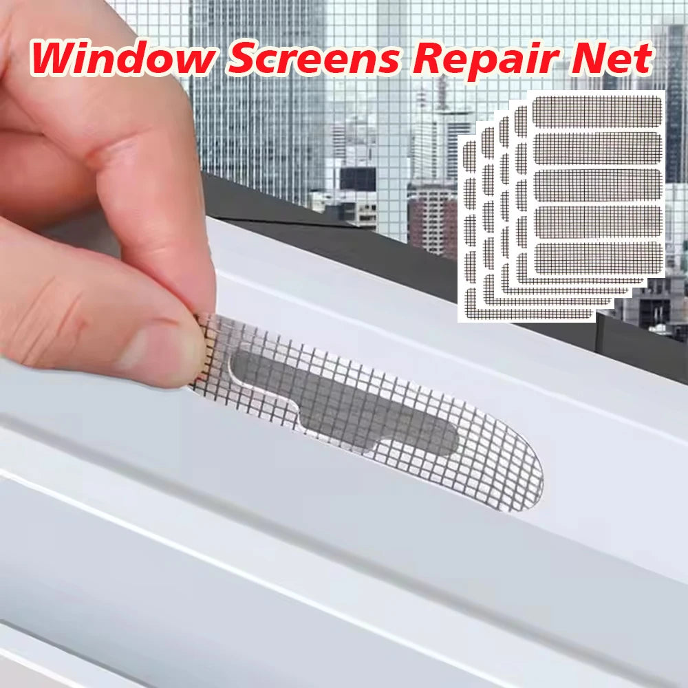 10 20 Repair Broken Hole Screen Net Window Sticker Anti-mosquito Mesh Zpaxo