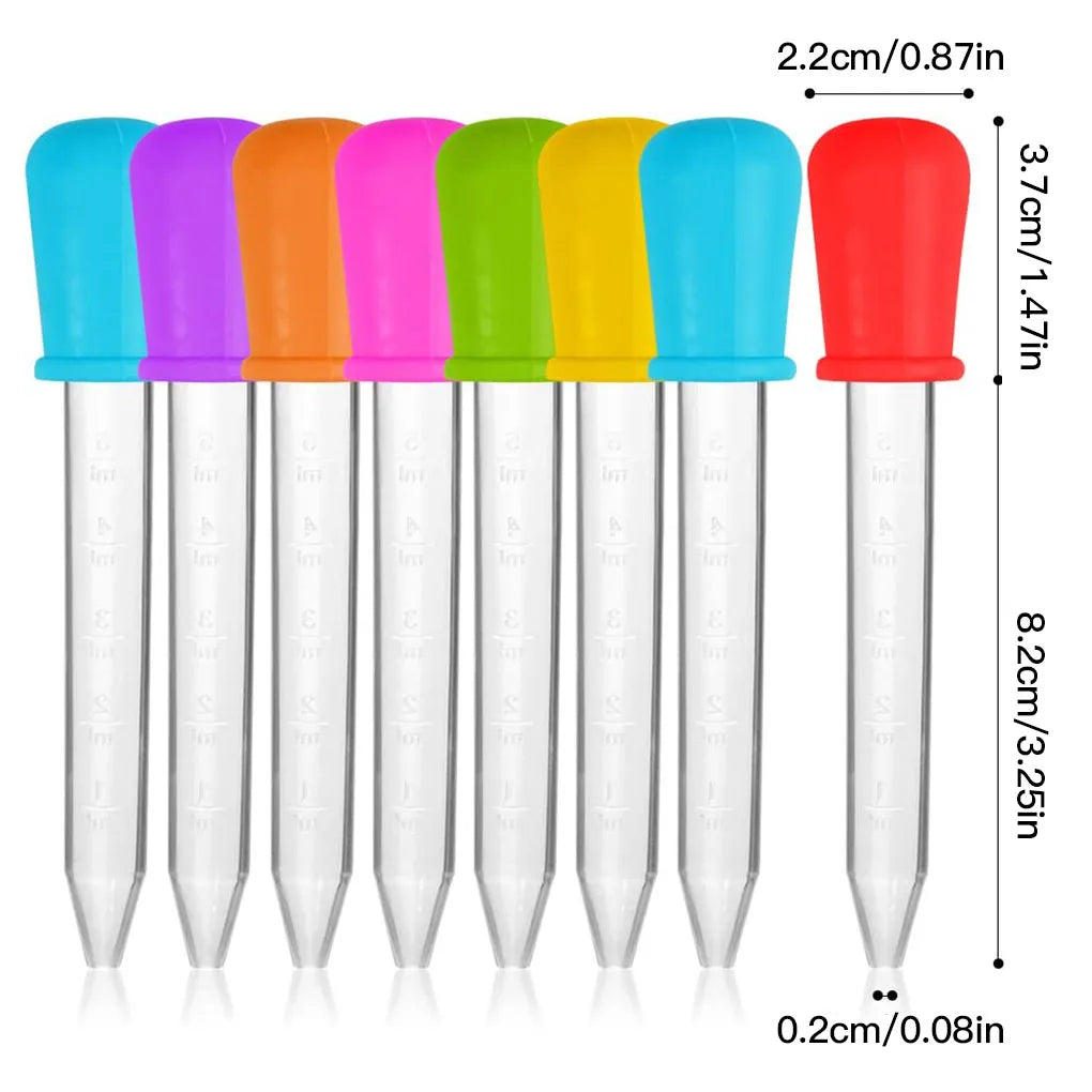 Small Silicone Plastic Pipette Dropper Feeding Medicine Liquid Eye Zpaxo