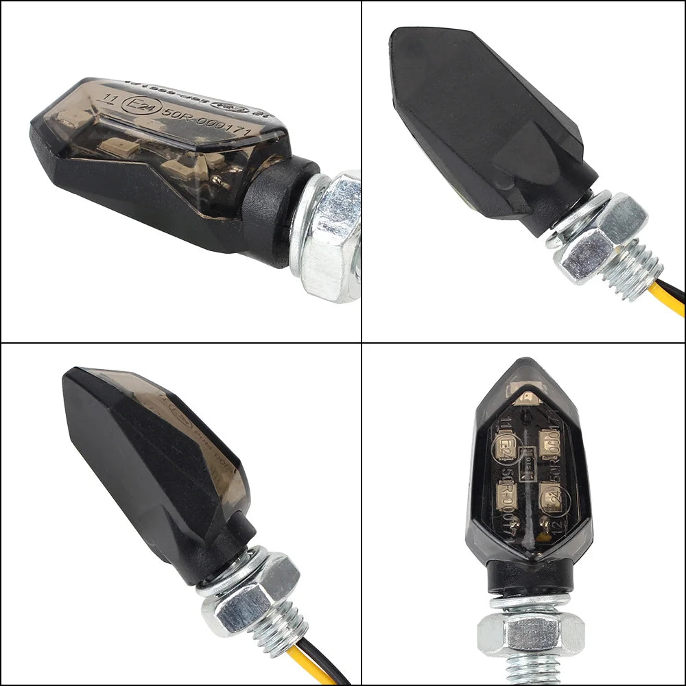 Led Motorbike Lampe Bright Universal Amber Blinker Turn Signal Light Zpaxo
