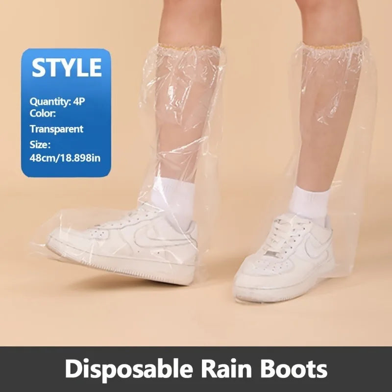 Disposable Rain Boot Covers Durable Slip-resistant Shoe Protectors Zpaxo