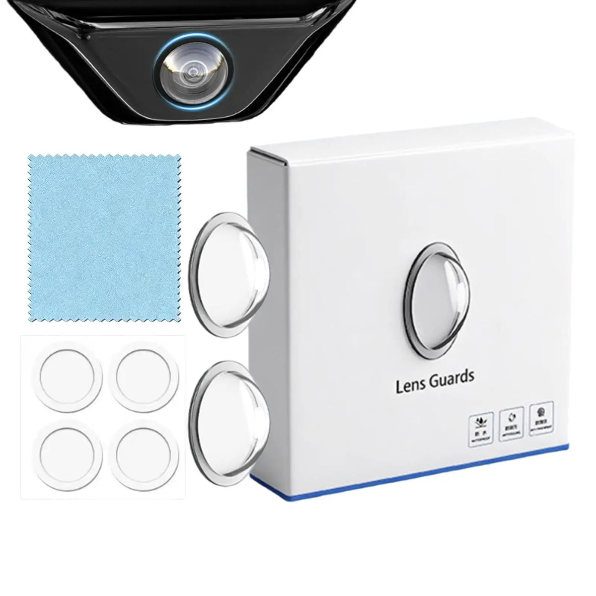 Backup Camera Rain Shield 2-Piece Protective Weatherproof Automobile Zpaxo Default Title