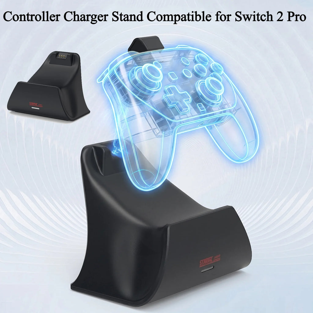 Controller Charger Stand Compatible Switch 2 Charging Dock Base W LED Zpaxo