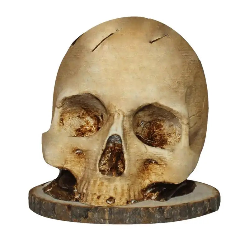 Skull Knife Holder For Kitchen Storage, Horror Kitchen Storage Head Rack Scary Party Storage Rack For Halloween Decoration Zpaxo