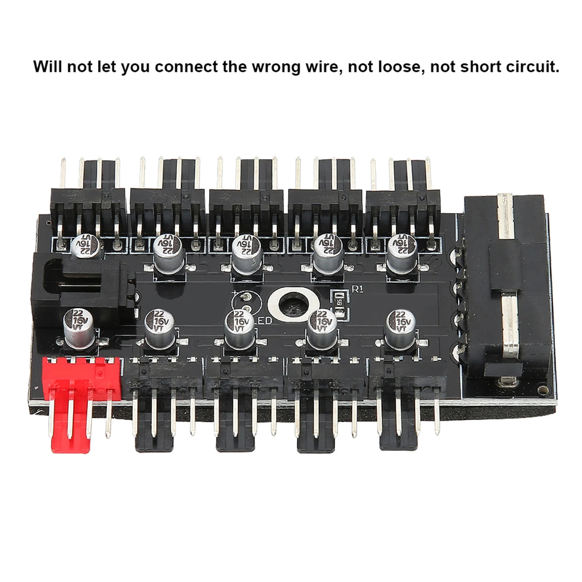 CPU Cooling Hub Chassis Fan Computer Tempreture Regulator 4pin Case Zpaxo
