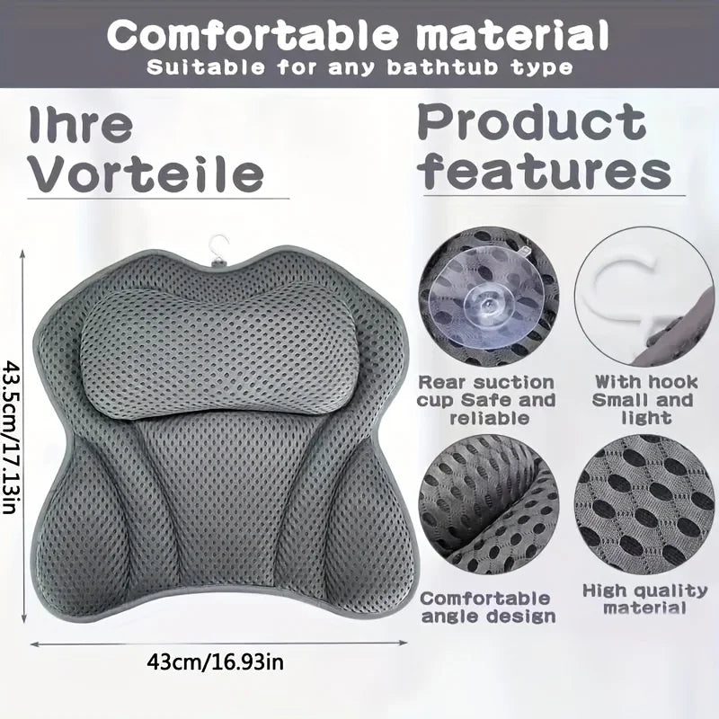 Comfortable Bathtub Pillow Designed Bathtubs Adjustable Design Fits Zpaxo