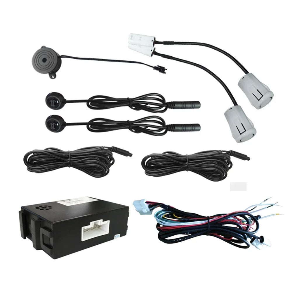 Universal Blind Spot Sensor Radar Warning Monitoring System LCA Lane Zpaxo WHITE