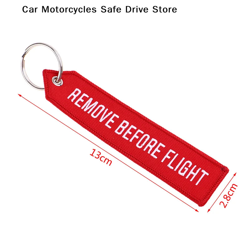 REMOVE BEFORE FLIGHT Keychain Pilot Key Chain Motorcycles Cars Zpaxo