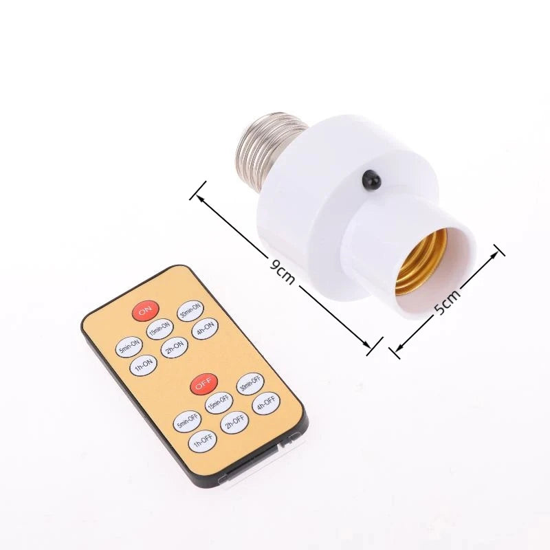 110V 220V E27 60W Wireless Remote Control Smart Timer Switch Lamp Zpaxo A