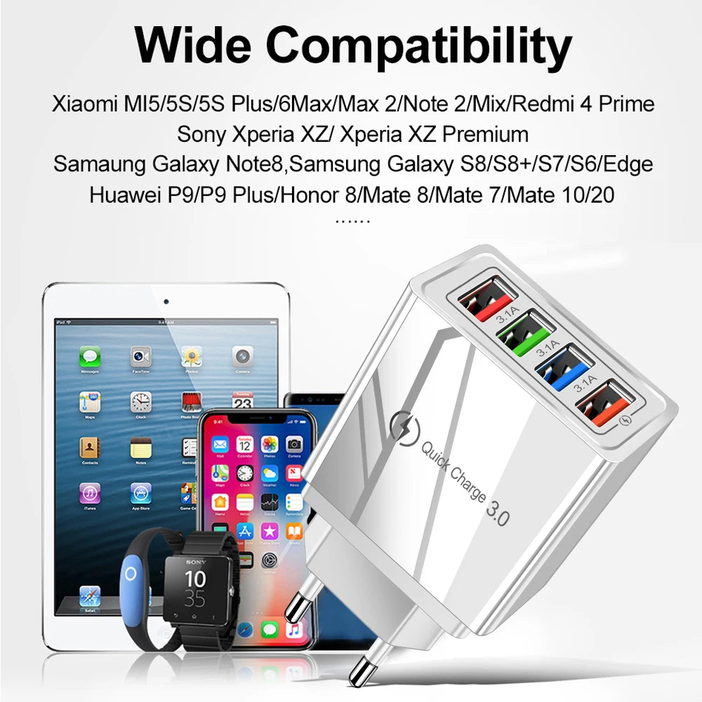 Iphone 14 USB Charger Quick Charge 3 0 Samsung Xiaomi Mi Tablets Zpaxo