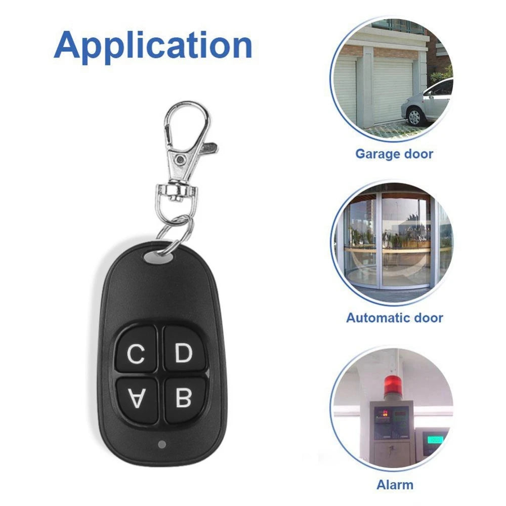 Universal 433MHz Remote Control Copy Code 4 Key Wireless Transmitter Zpaxo