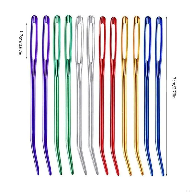 20x Large Eye Curved Needle Sewing Easy Threa Stitching Zpaxo