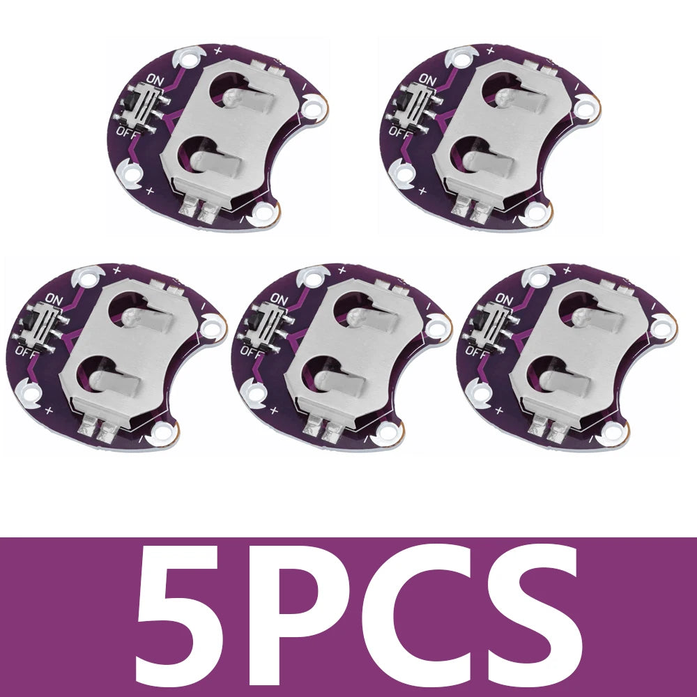 Lilypad Coin Cell Battery Holder CR2032 Mount Module Arduino DIY Zpaxo 5PCS