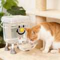 Automatic Pet Water Dispenser No Battery Plug Needed Easy Zpaxo Yellow nose