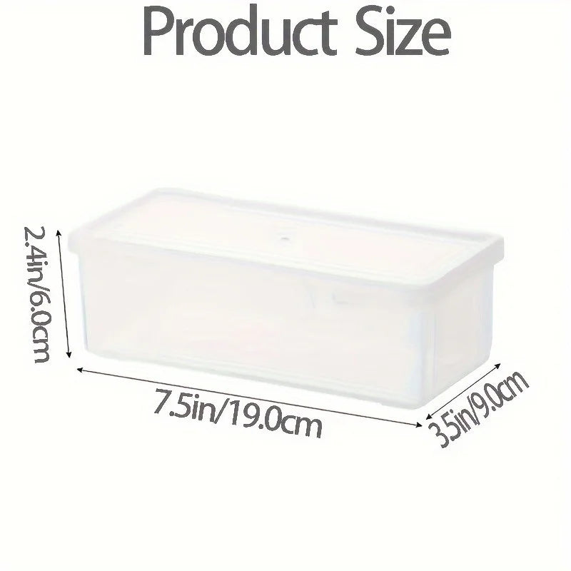 Clear Hinged Lid Storage Boxes Large Plastic Organizer Makeup Brushes Zpaxo