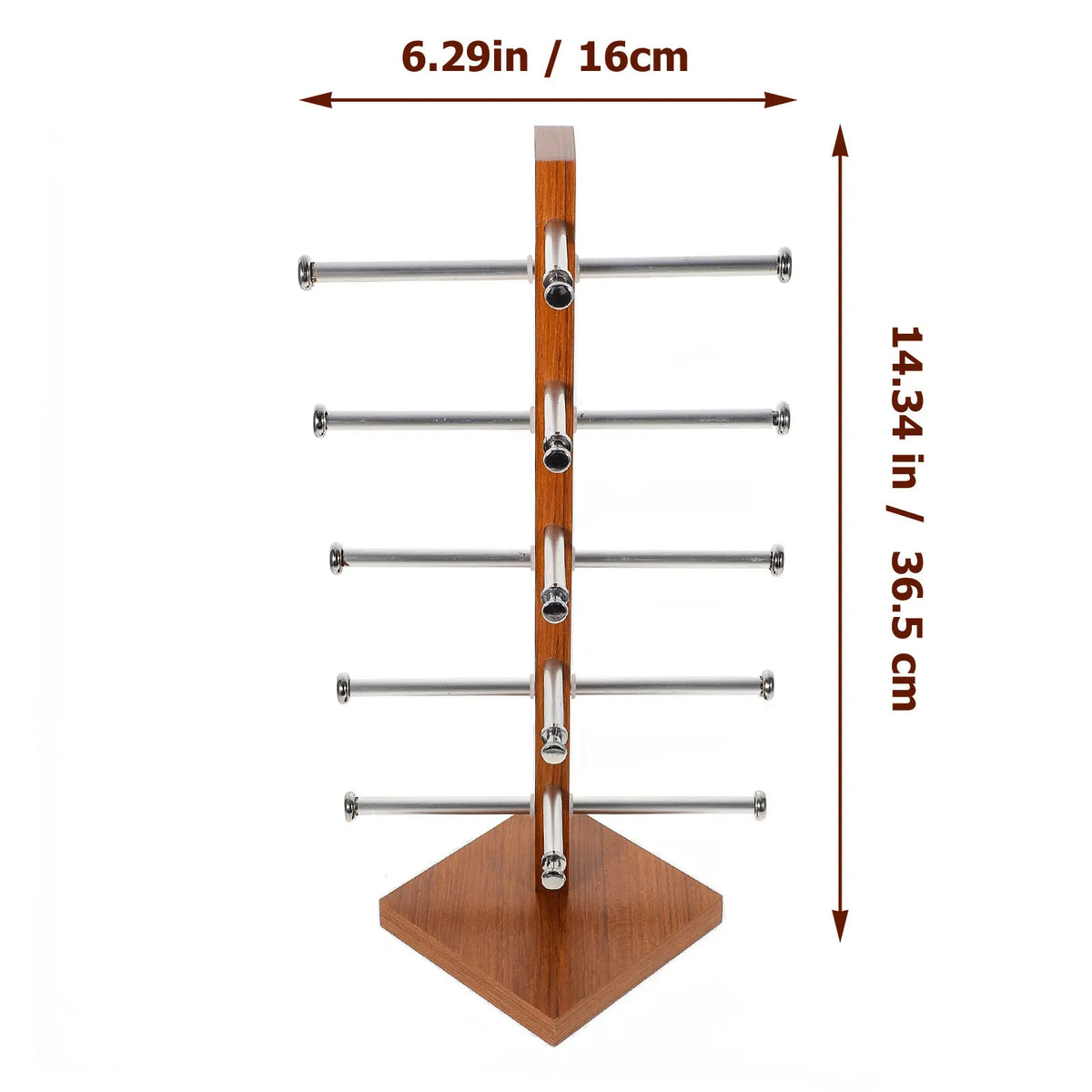 Space-saving Multi-tier Glasses Holder Stand Desktop Display Rack Zpaxo