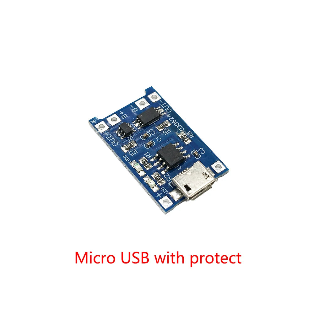 TP4056 5V 1A Type-c Mini USB Micro 18650 Lithium Battery Charger Zpaxo