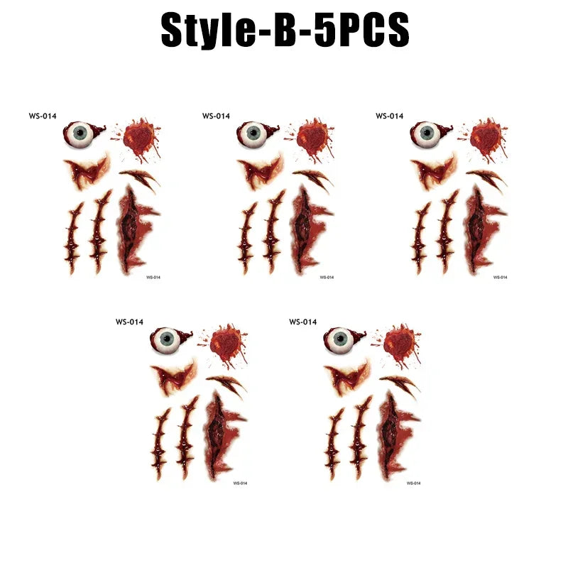 Realistic Fake Wound Temporary Tattoos – Gore & Scar FX