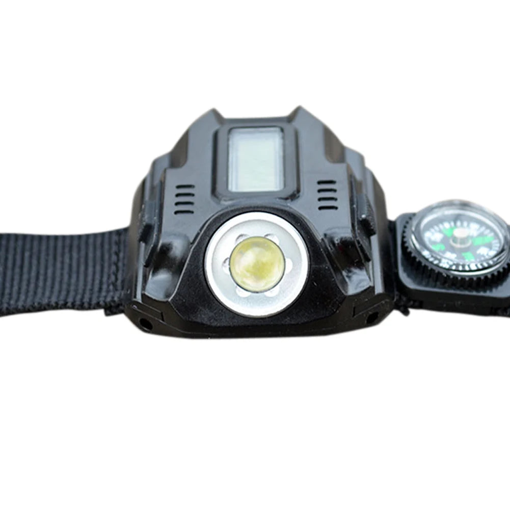 Portable XPE LED Wrist Flashlight USB Rechargeable Waterproof Light Zpaxo
