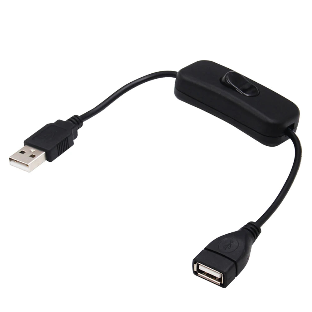 USB Cable with Switch ON/OFF Cable Extension Toggle for USB Lamp USB Fan Power Supply Line Durable HOT SALE Adapter Zpaxo