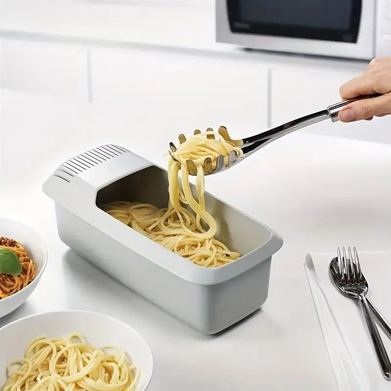 Microwave Noodles Pasta Cooker Strainer Eco-friendly Plastic Zpaxo