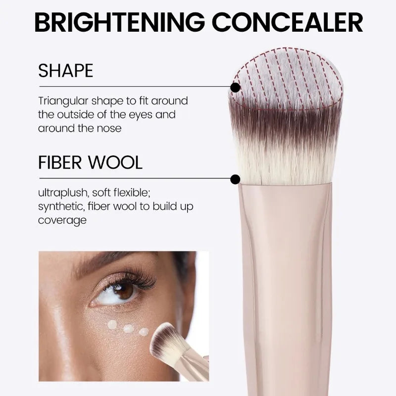 Under Eye Concealer Makeup Brush Triangle Foundation Liquid Cream Zpaxo