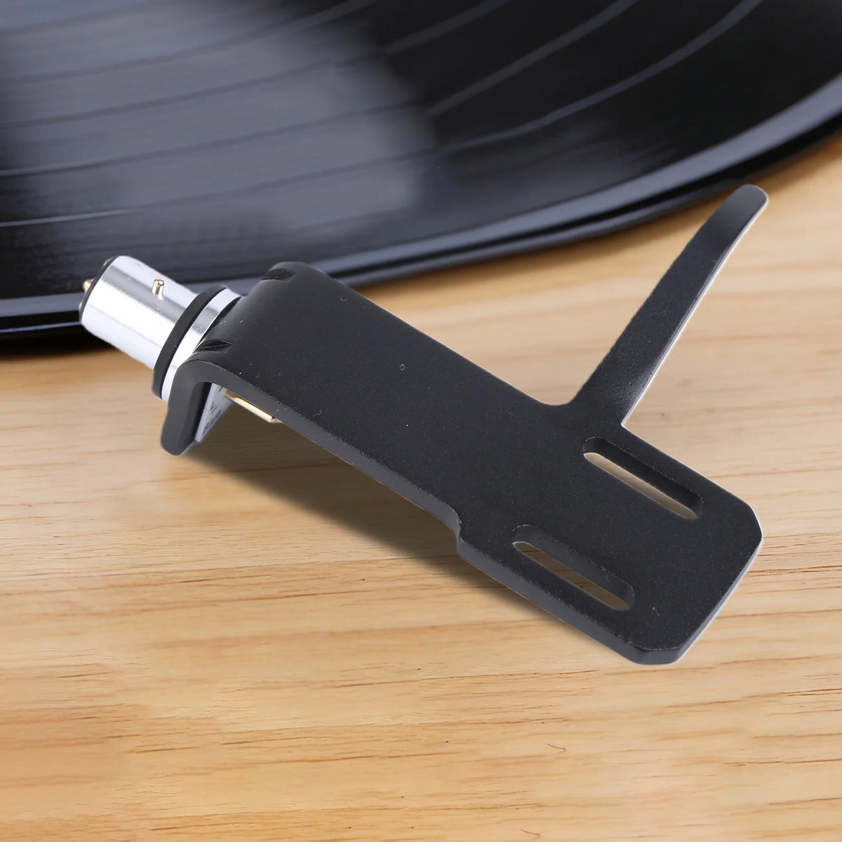 Universal Phono Headshell 4 Lead Wires Cartridge Aluminum Alloy LP Zpaxo