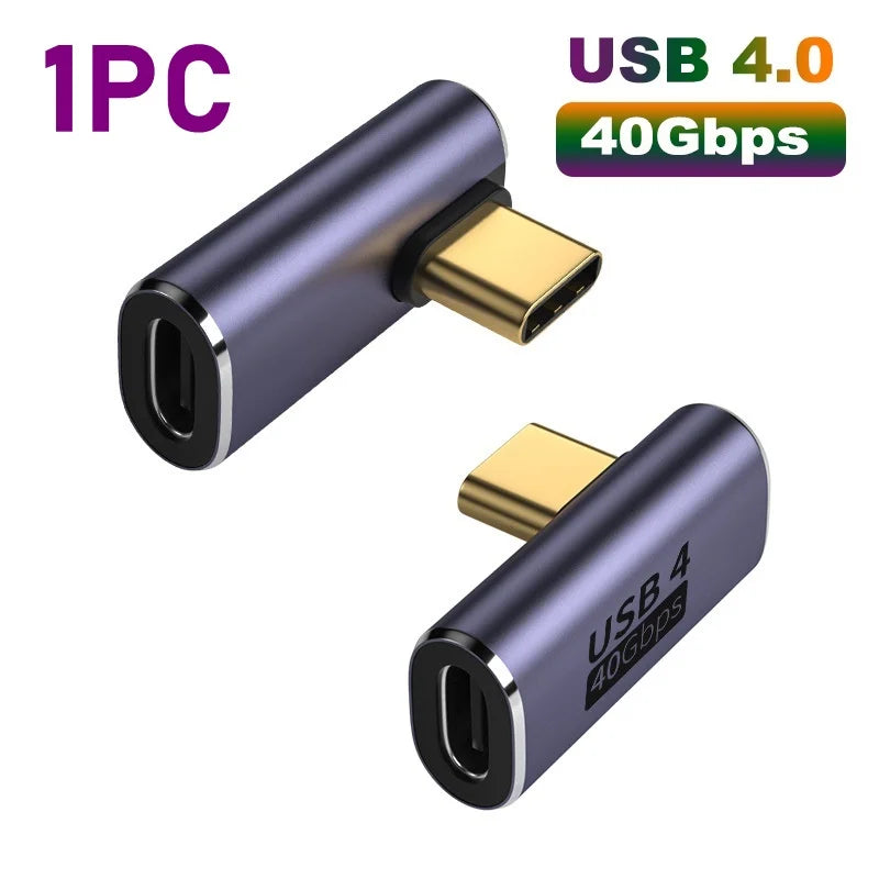 USB4 0 Adapter USB C Converter 40Gbps Fast Data Male Female Laptop Zpaxo E