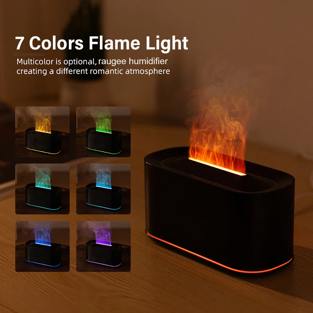 Aroma Humidifier Mini Air Home Bedroom Flame Essential Oils Diffuser Zpaxo
