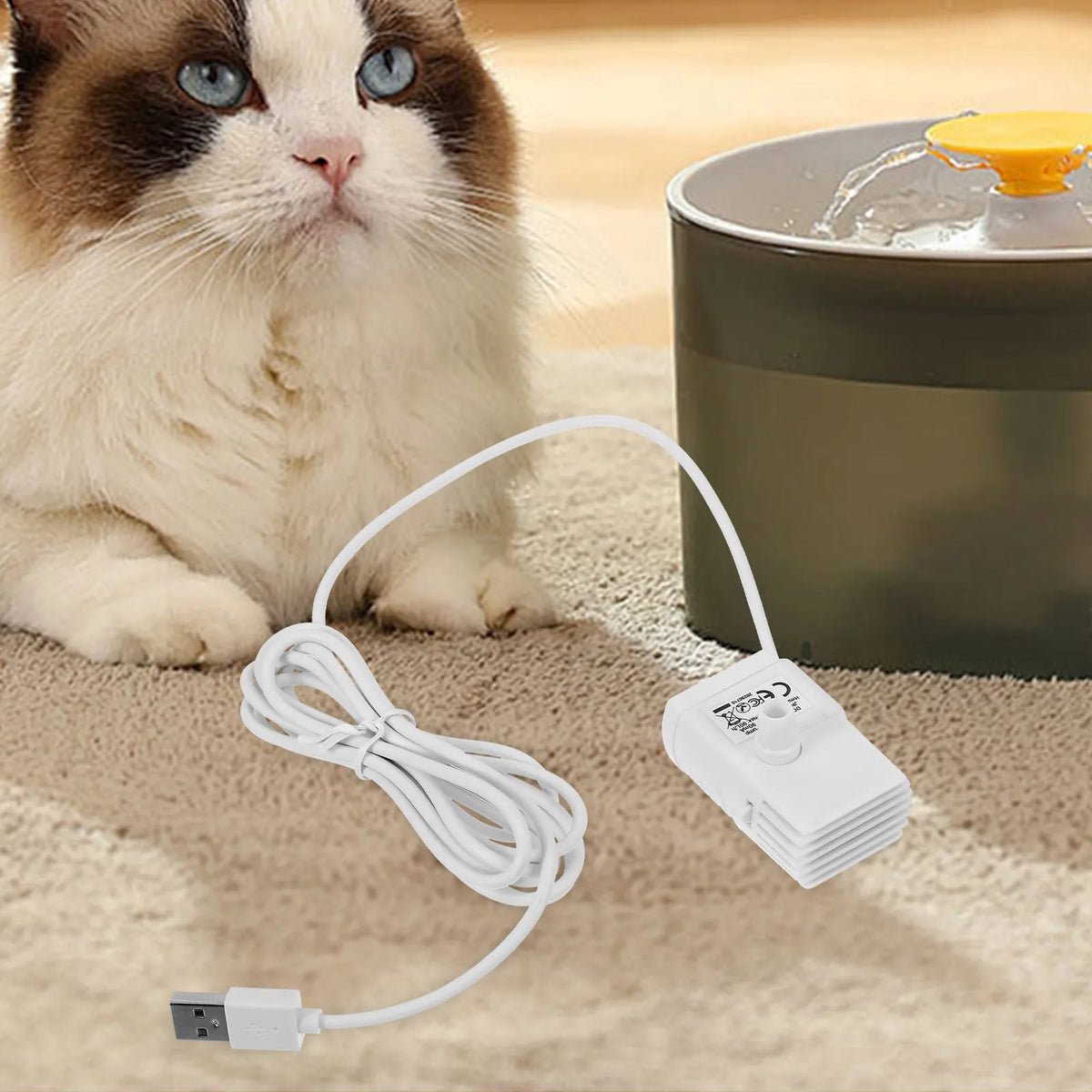 Ultra Silent Submersible Water Pump Pet Cat Fountain Fish Tank Zpaxo