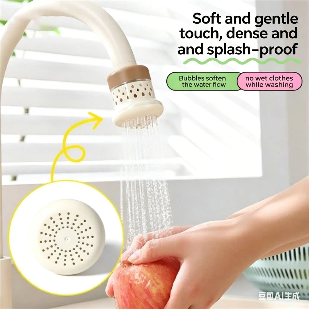 Water Filter Sink Faucet Splash Proof Softener Sprayer Detachable Zpaxo