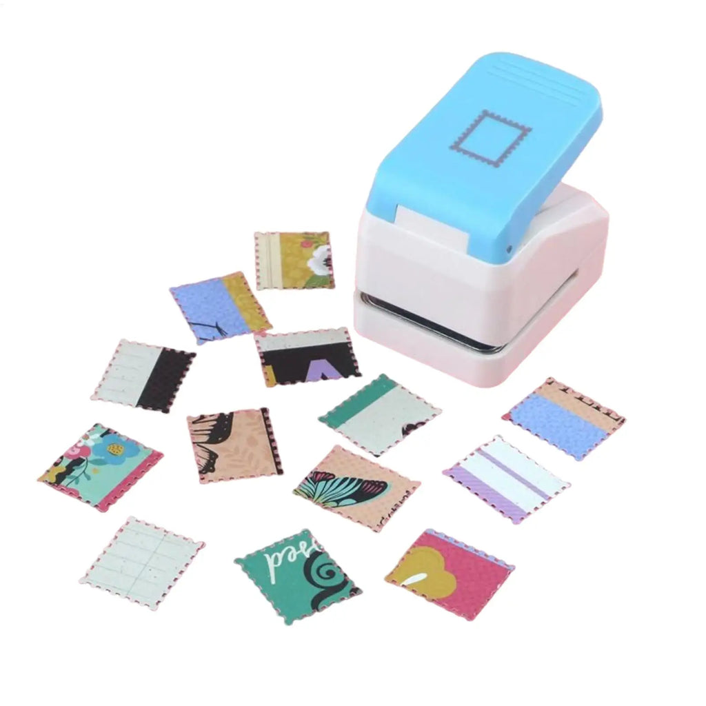 Square Stamp Puncher Hole Embossing Cutter Craft Shape Punch Tool Zpaxo