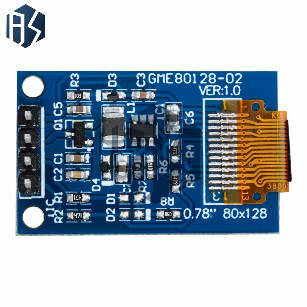OLED LCD Module 80 128 Dot Matrix Screen I2C Interface Arduino Zpaxo