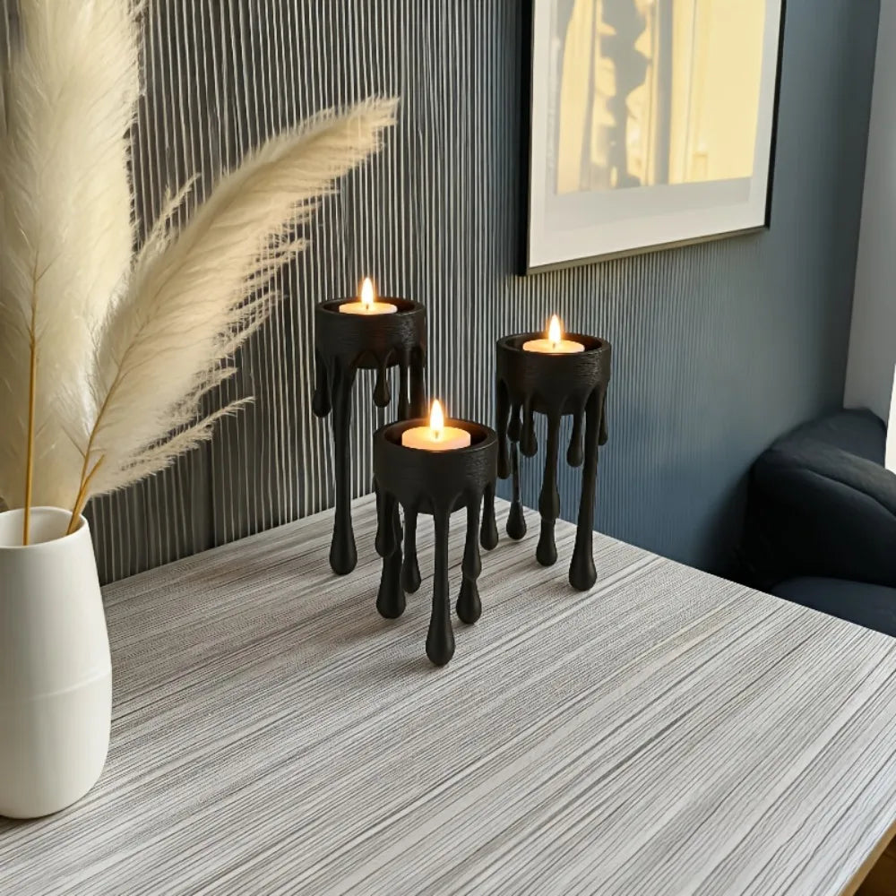 Creative Electronic Candle Holder Conical Candlesticks Decorative Zpaxo