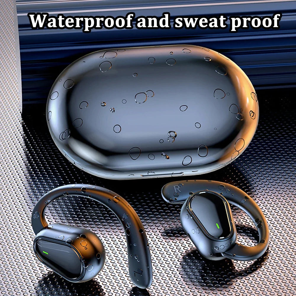 Bluetooth 5 3 Headphones Ear Hook Earphones Wireless Hifi Stereo Zpaxo