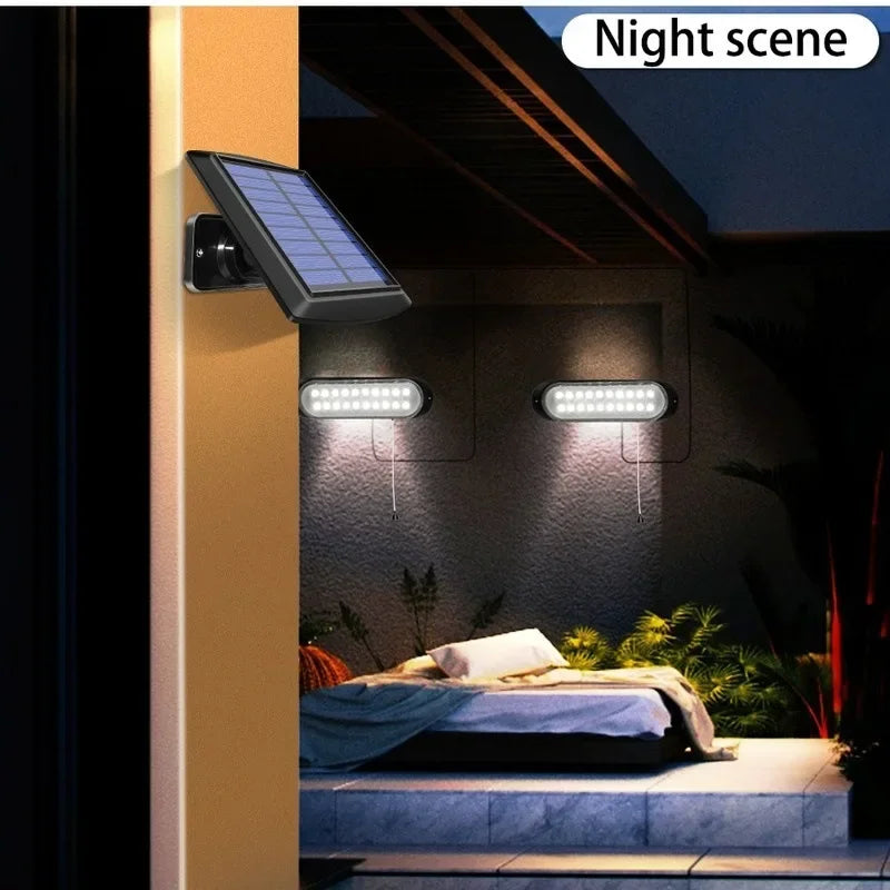 Solar LED Lights Outdoor Indoor Split Pull-wire 5M Cable Lamp Zpaxo