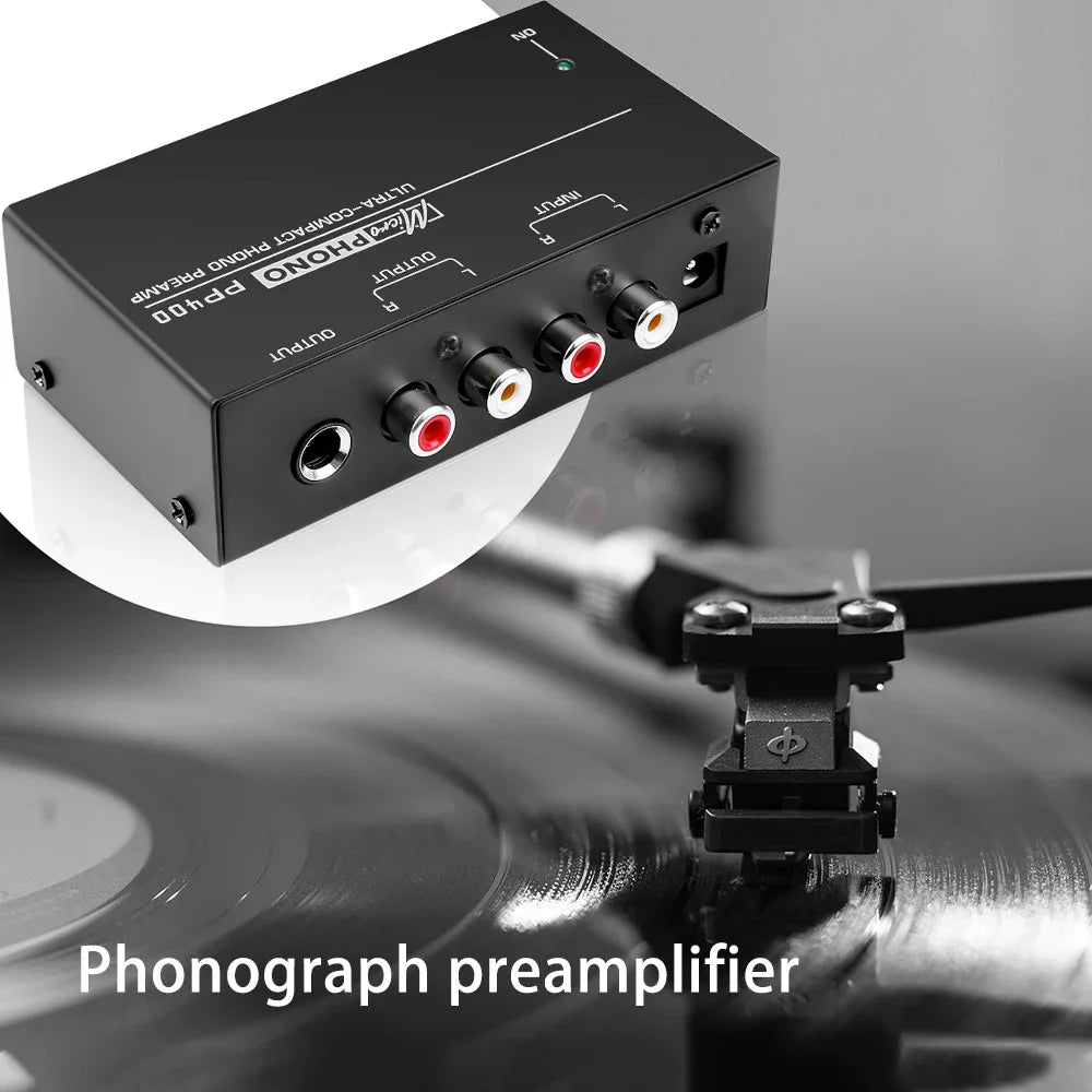 PP400 Ultra-compact Phono Preamp Preamplifier Home Mini Audio Zpaxo
