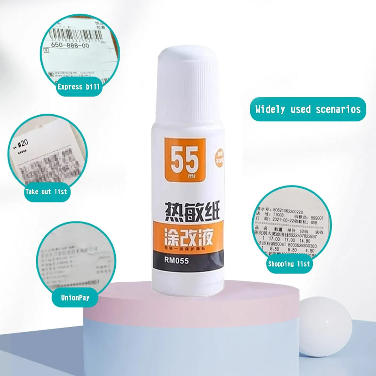 Thermal Paper Correction Fluid Fast-drying Privacy Protection Parcel Zpaxo