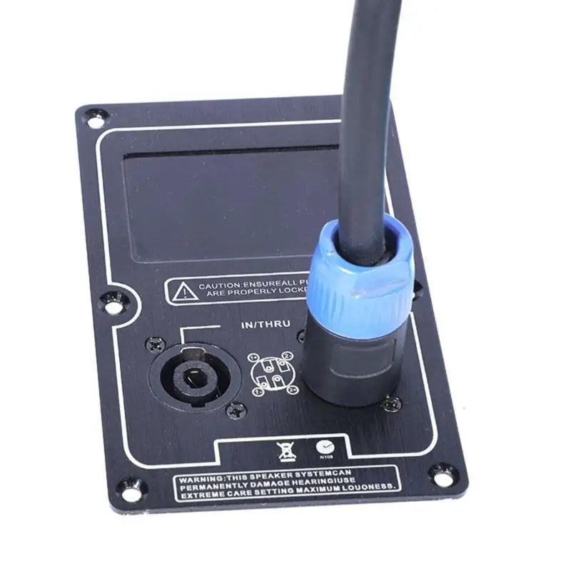 Reliable Speaker Rear Wiring Card Speaker Connector Plate for Stage Audios Equipment Featuring Double Port Panel Zpaxo