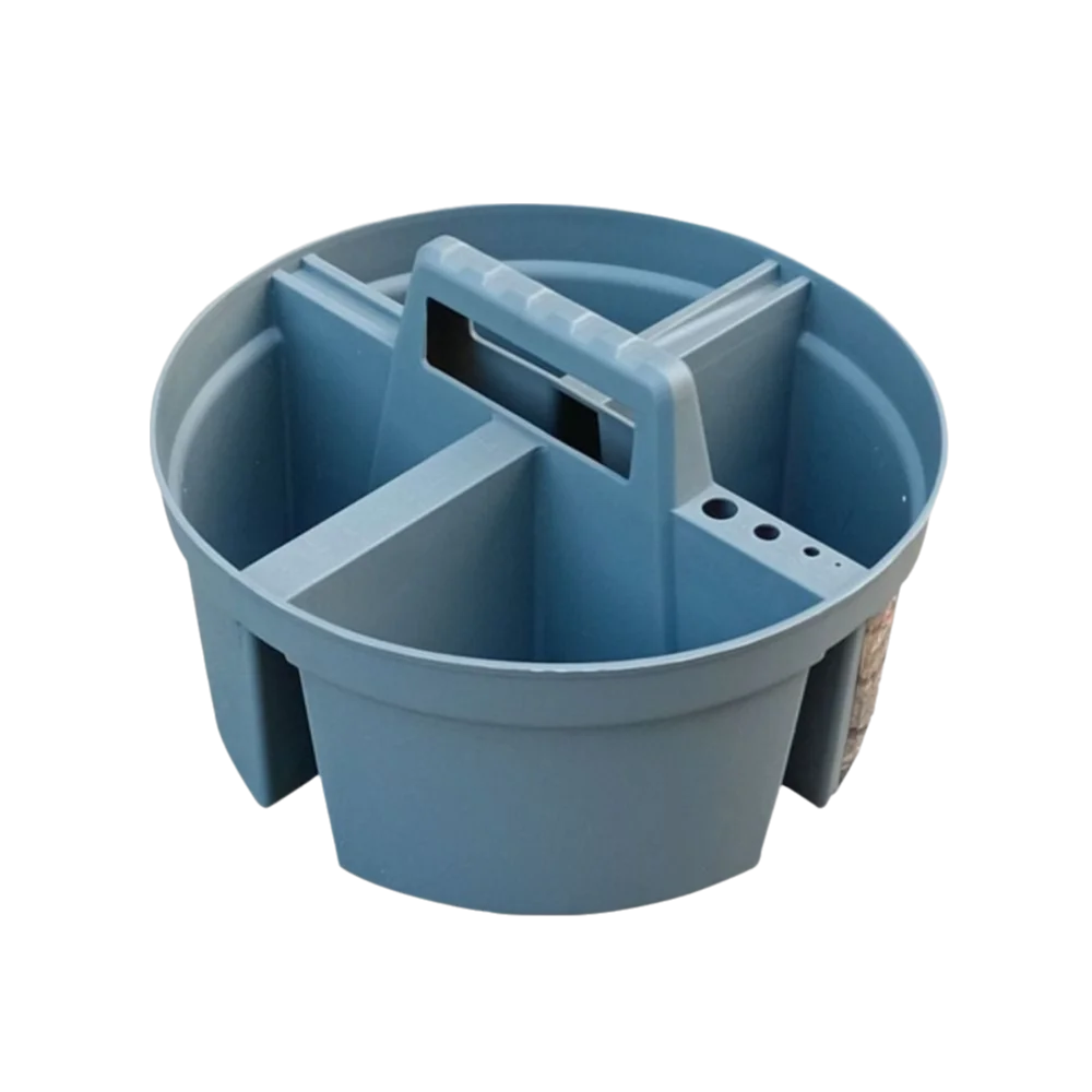 Plastic Material Divided Box Four Compartments Thickened Design Zpaxo Grey