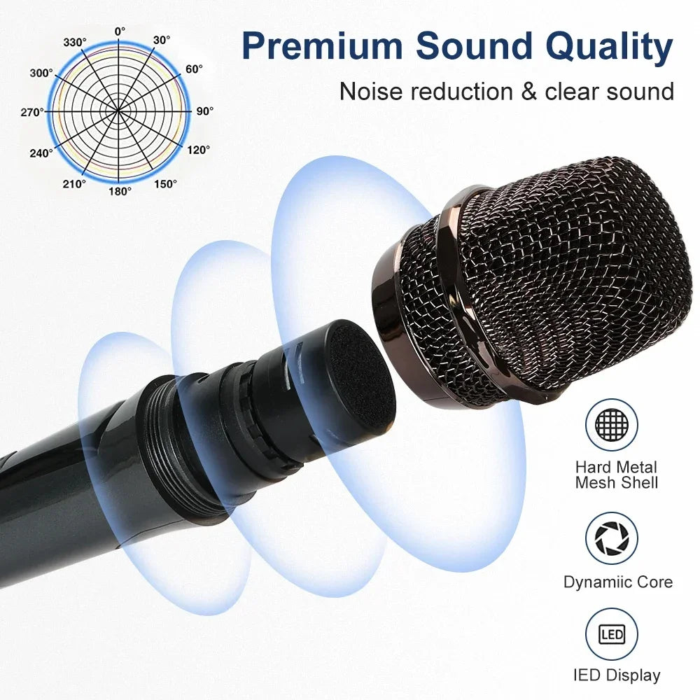 Handheld Microphone Wireless Rechargeable Multi-microphone Kits Zpaxo