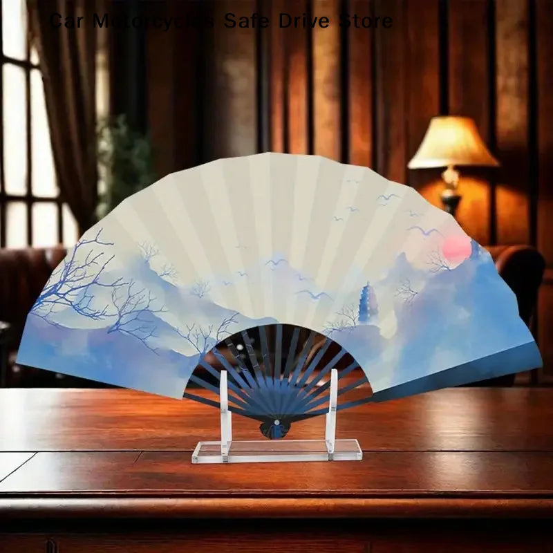 CM1 Acrylic Foldable Fan Stand Display Stands Holder Space-saving Zpaxo