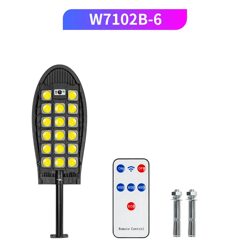 Solar Street Lights Motion Sensor Outdoor 520 LED Powered Lamp Remote Zpaxo 504LED-B6 China Mainland