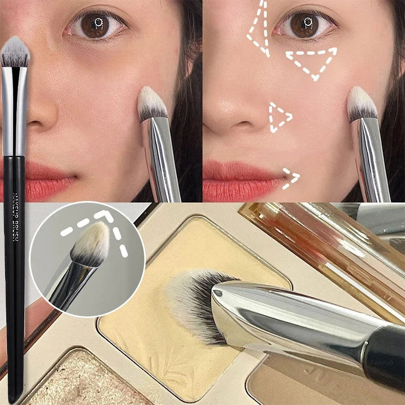 Concealer Makeup Brush Triangle Beveled Precision Soft Smudge Brushes Zpaxo