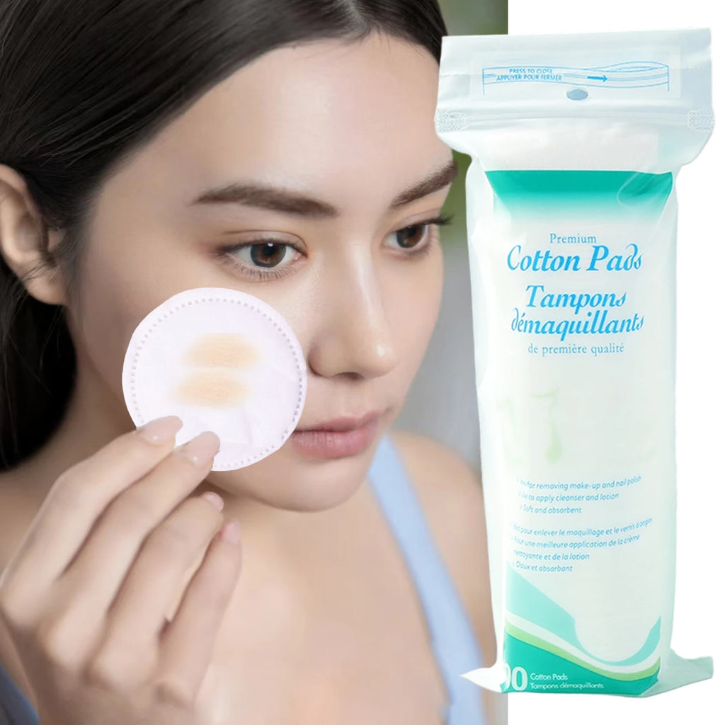 Disposable Soft Circular Makeup Remover Pads Doubles Sided Breathable Zpaxo