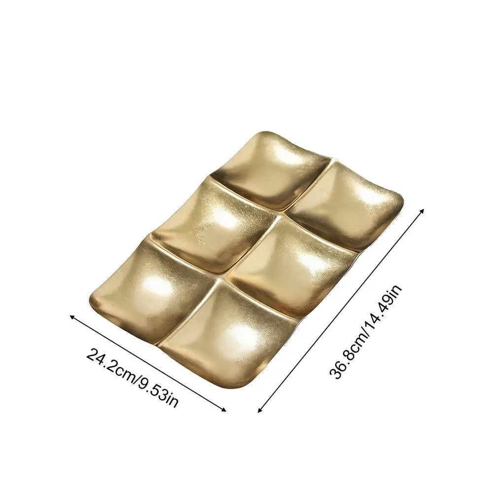 Snack Platter Portable Decorative Plate Tray Home Kitchen Living Room Zpaxo L China Mainland