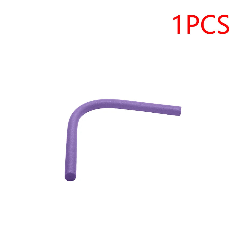 1/5PCS Portable Flexible EPE Learn Swimming Pool Noodle Water Float Floating Aid for Summer Swimming Aid Pool Underwater Scooter Zpaxo Purple solid 1PC