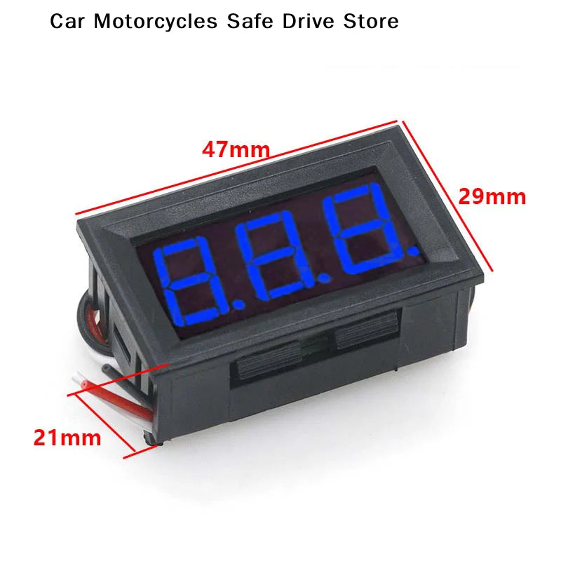 Three-wire Digital Voltmeter Meter DC 100V 10A Ammeter Dual Volt Zpaxo